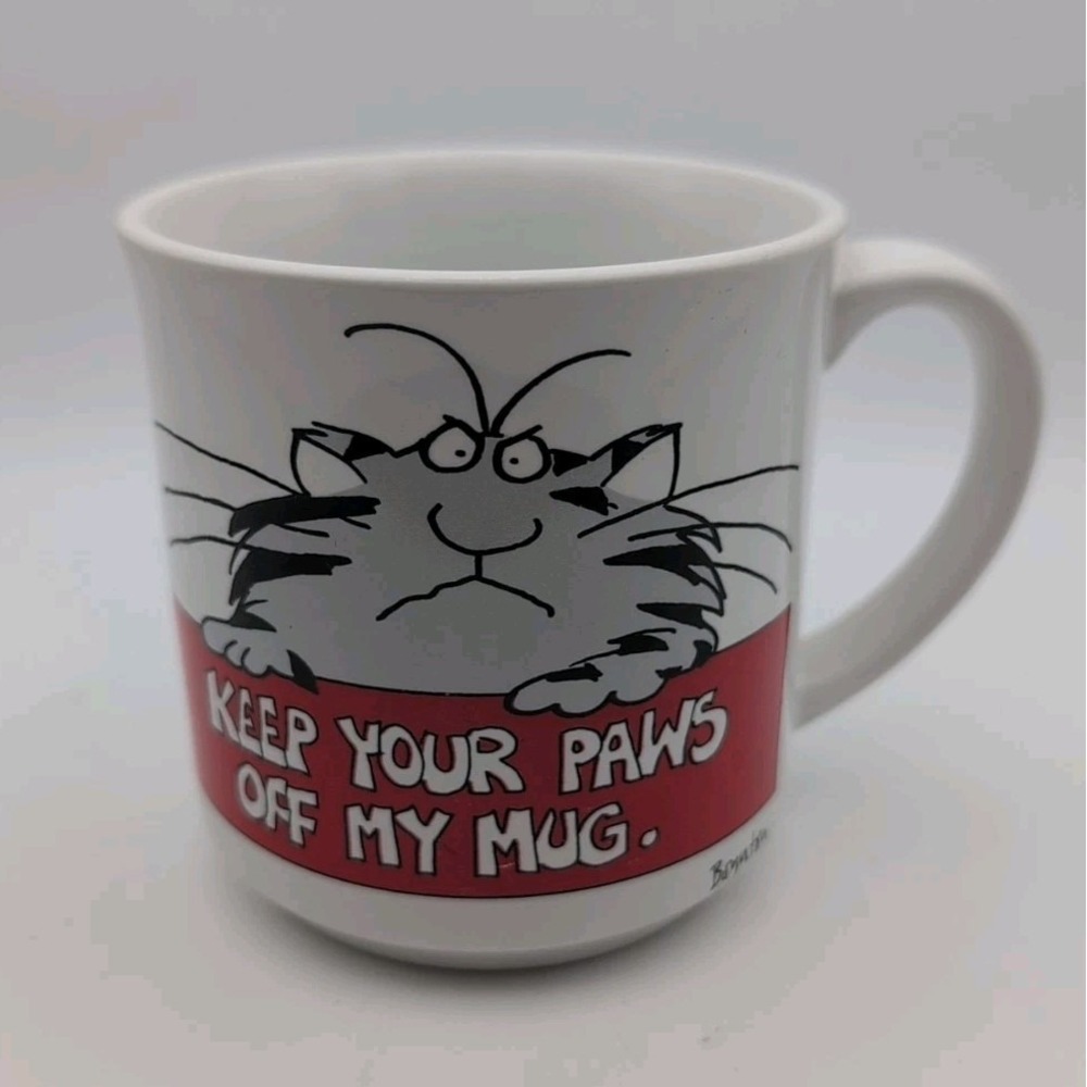 Vintage Sandra Boynton Cat "Keep Your Paws Off My Mug "Coffee Mug Cup